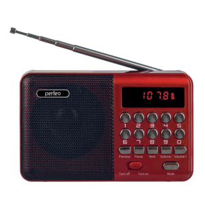 Радиоприемник PERFEO PF-A4871 PALM - красный