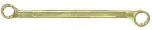 Ключ гаечный СИБРТЕХ накидной 19х22мм, желтый цинк (14628)