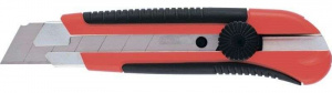 Нож MATRIX 25 мм метал. направляющая, выдвижное лезвие, винт.фиксатор, с магнитом (78913)