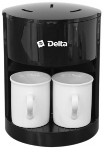 Кофеварка DELTA DL-8160 черная (*9)
