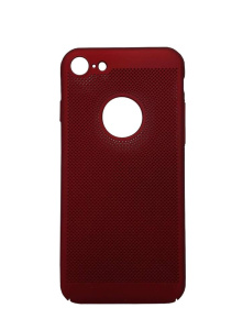 Бампер Apple iPhone 7 ZIBELINO Plastic c перфорацией Красный