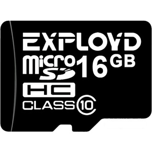 Карта micro-SD 16 GB EXPLOYD Class10 + адаптер