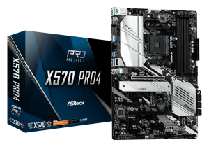 М/П SOC-AM4 Asrock X570 PRO4 4xDDR4 ATX AC`97 8ch(7.1) GbLAN RAID+HDMI+DP