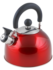 Чайник со свистком PERFECTO LINEA Holiday, красный металлик, 2.5 л (52-121515)