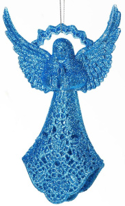 Украшение ёлочное "Ангел", 10х2.5х16см, голубое (SYYKLA-1919112LB)