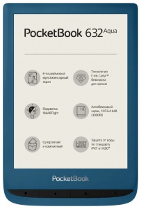 Книга электронная PocketBook 632 лазурный
