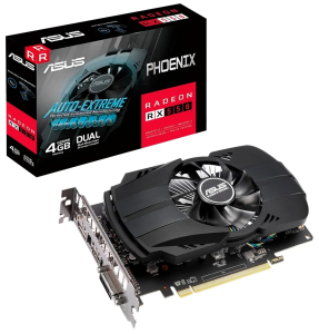 Видеокарта Asus PCI-E PH-RX550-4G-EVO AMD RX550 4096Mb 128 GDDR5 1183/6000 DVIx1/HDMIx1/DPx1/HDCP Re
