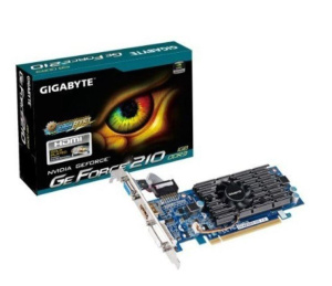 Видеокарта Gigabyte PCI-E NV GV-N210D3-1GI GF210 1024Mb DDR3 64bit 590/1405 HDMI+DVI-I+CRT RTL