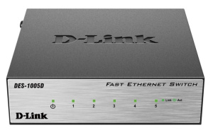 Коммутатор D-Link DES-1005D 5-port 10/100Mbps