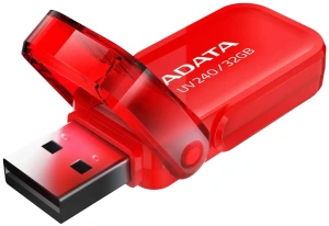 Карта USB2.0 32 GB A-DATA UV240 AUV240-32G-RRD USB2.0 красный