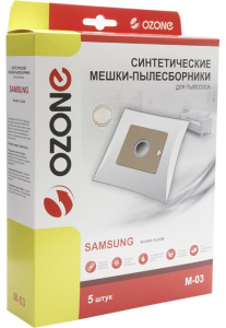Пылесборник Ozone micron M-03 (синт.) 5шт. (Samsung VP-77)