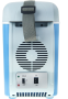 Холодильник-портативный  7.5 л, 12 В, с функцией подогрева, серый/голубой (139196)