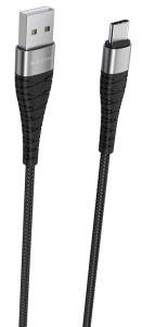Кабель USB 2.0 A вилка - Type C 1 м Borofone BX32 Munificent 3А черный