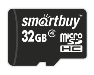 Карта micro-SD 32GB SMARTBUY Class4 (SB32GBSDCL4-00)