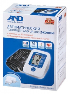 Тонометр A&D UA-888АС E M I01001 автоматический