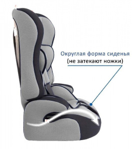 Кресло-авто SIGER КРЕС0004 ПРАЙМ серый