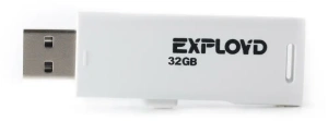 Карта USB2.0 32 GB EXPLOYD 580 белый