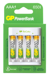 ЗУ д/аккум GP PowerBank E41165AAAHC-2CRB4 2600mAh