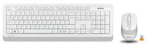 Клавиатура + Мышь A4 Fstyler FG1010 клав:белый/серый мышь:белый/серый USB Multimedia