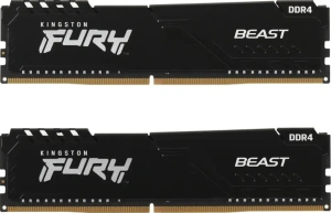 Память DDR4 16Gb 2666MHz Kingston Fury Beast Black (KF426C16BB/16)