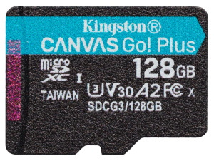 Карта micro-SD 128GB Kingston SDCG3/128GBSP Canvas Go! Plus Class10