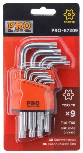 Набор ключей PRO STARTUL TORX 9 шт.Т10-Т50 CrV (PRO-87209)