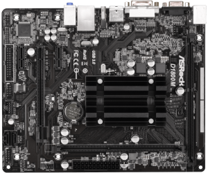 М/П Asrock D1800M mATX AC`97 6ch(5.1) GbLAN+VGA+DVI+HDMI