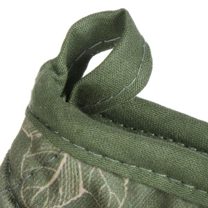 Прихватка-варежка NN Тыква, зеленая, текстиль, 26х18 см (456581)