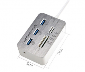 Коммутатор USB 3.0 HUB 2010H3 + кардридер