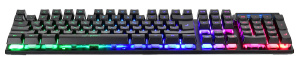 Клавиатура Oklick 760G черный USB LED