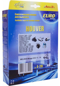 Пылесборник EURO Clean E-28 4 шт. HOOVER H30, H52