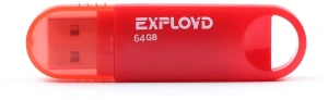 Карта USB2.0 64 GB EXPLOYD 570 красный