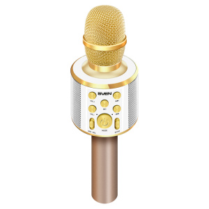 Микрофон вокальный SVEN MK-950 белый-золотой