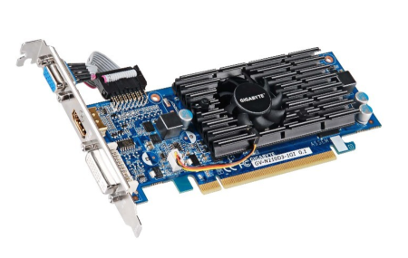 Видеокарта Gigabyte PCI-E NV GV-N210D3-1GI GF210 1024Mb DDR3 64bit 590/1405 HDMI+DVI-I+CRT RTL