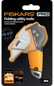 Нож FISKARS CarbonMax складной 160мм. (1027224)