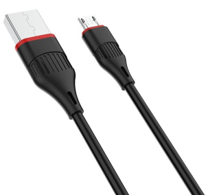 Кабель USB 2.0 A вилка - microUSB 1 м Borofone BX17 (Black)