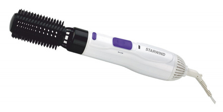 Фен-расческа STARWIND SHP-8502 белый/фиолетовый