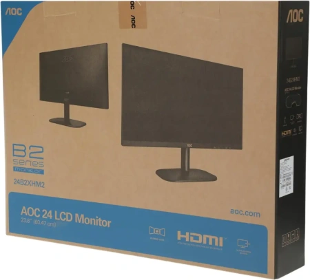 Монитор 23.8" AOC 24B2XHM2 Black 75Hz VA