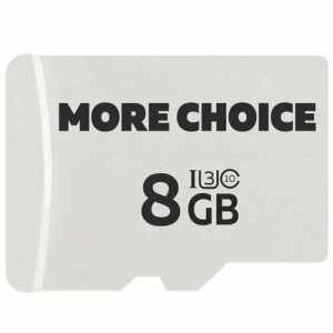 Карта micro-SD 8 GB More choice Class10 MC8 (4610196407505)