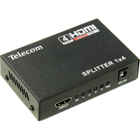 С/о Разветвитель HDMI 1=4 Telecom  <TTS5020, каскадируемый , 1.4v+3D