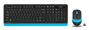 Клавиатура + Мышь A4 Fstyler FG1010 клав:черный/синий мышь:черный/синий USB Multimedia