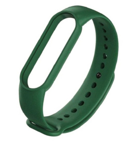 Ремешок для Mi Band 5 ZIBELINO силиконовый зеленый
