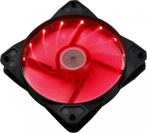 Кулер корпус 120x120x25 Digma DFAN-LED-RED 3-pin 4-pin (Molex)23dB 115gr LED Ret