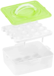 Контейнер для хранения яиц PERFECTO LINEA, 32 ячейки, зеленый (34-028233)