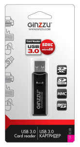 Карт-ридер USB 3.0 GINZZU GR-311B