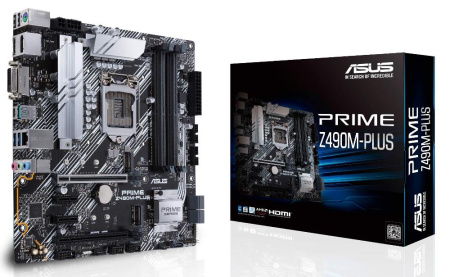 М/П SOC-1200 Asus PRIME Z490M-PLUS Z490 USB3.2 M.2 MB0