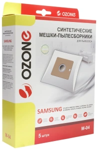 Пылесборник Ozone micron M-04 (синт.) 5шт. (Samsung VP-95)