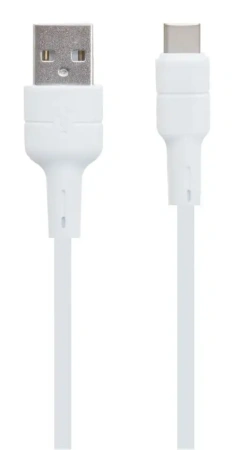 Кабель USB 2.0 A вилка - microUSB 1 м Borofone BX30 силикон 2.4A (White)