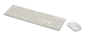 Клавиатура + мышь Oklick 240M белый USB Беспроводная 2.4Ghz