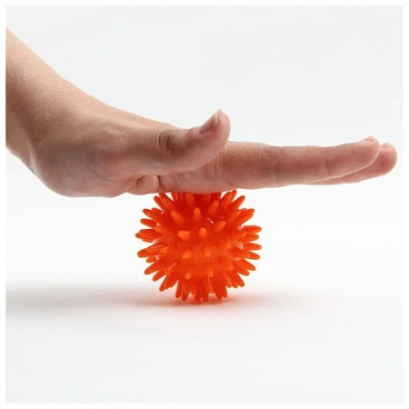 Мяч массажный СПОРТЕКС C28756 d-6см, твердый, цв. оранжевый (33906-58610)